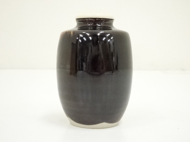 茶入、肩衝、定一作、4タ番 道具 ] - 道具 京焼 桶谷定一造 肩衝